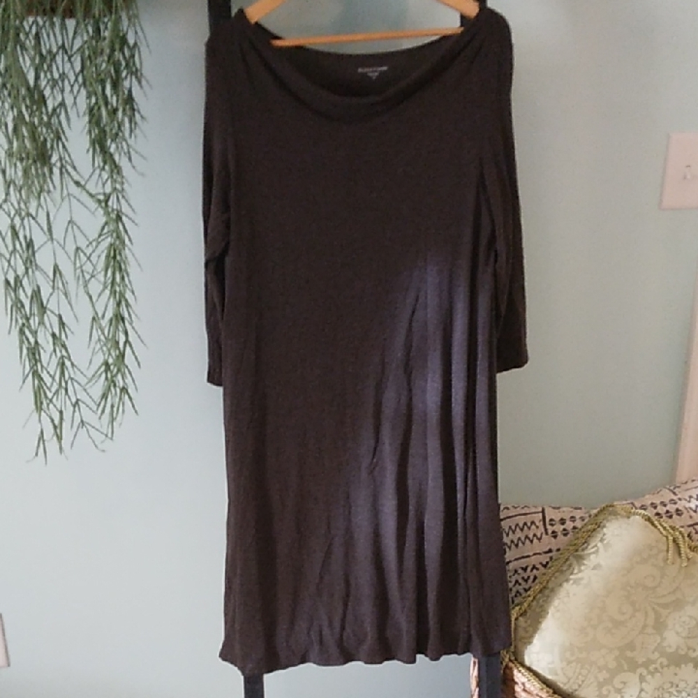 Eileen Fisher Charcoal Long Sleeve Dress